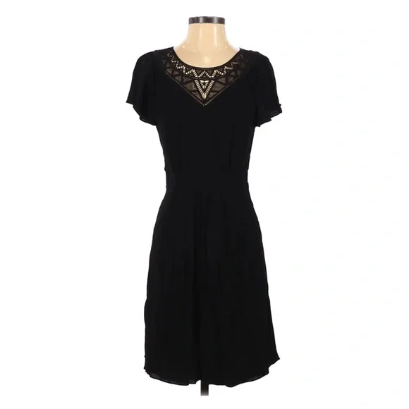 rebecca taylor black dress Women's Sabine Mini Dress | Color: Jet Black main image 1